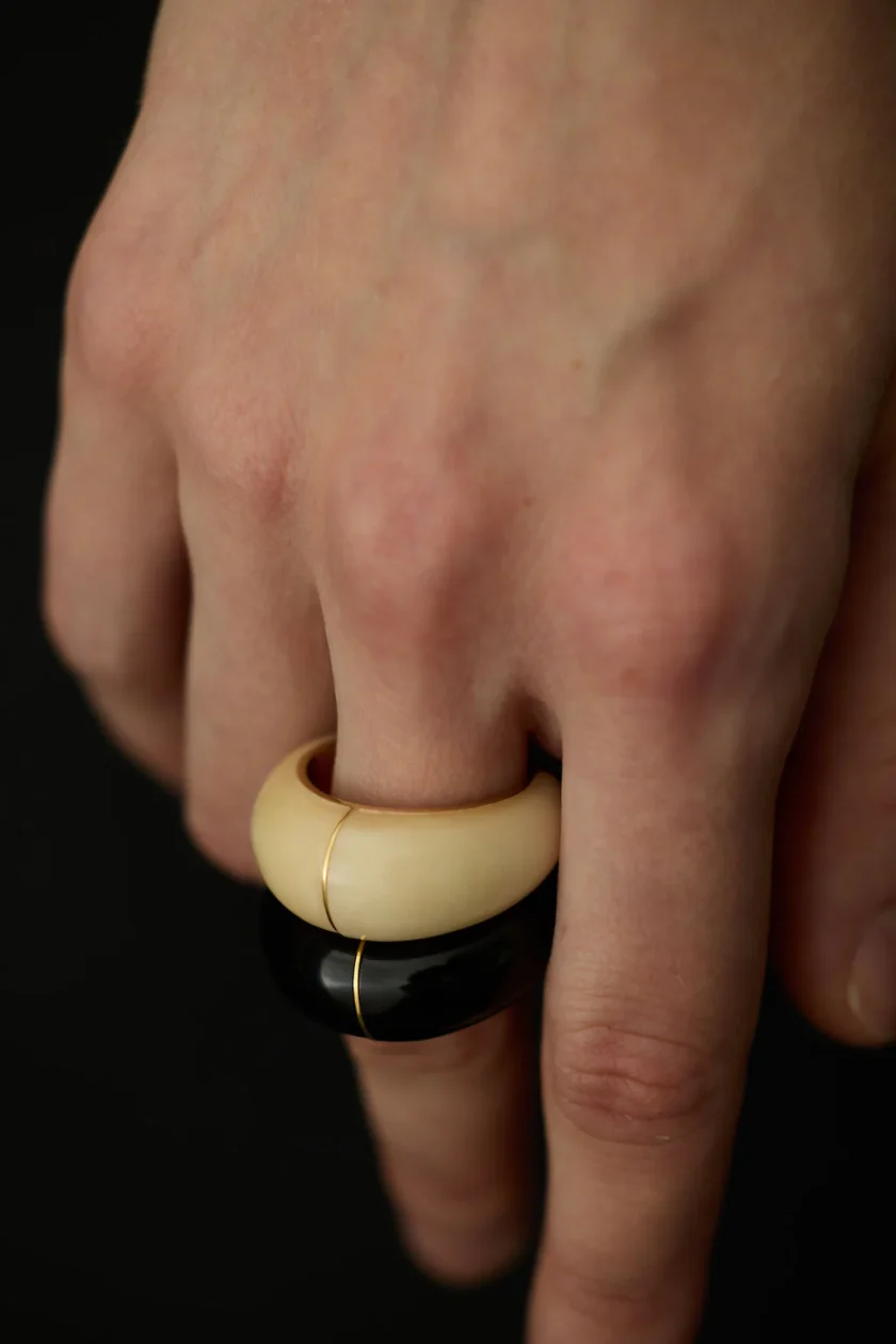 Adorn moon ring black MOON - Afbeelding 4