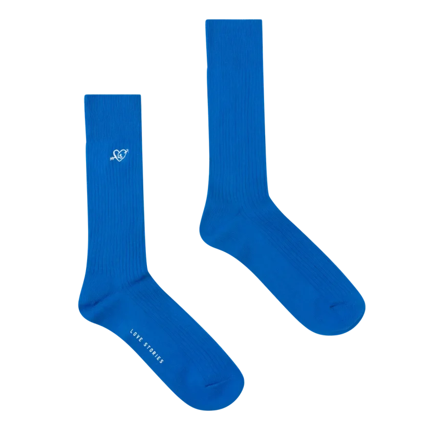 RIB socks Blue