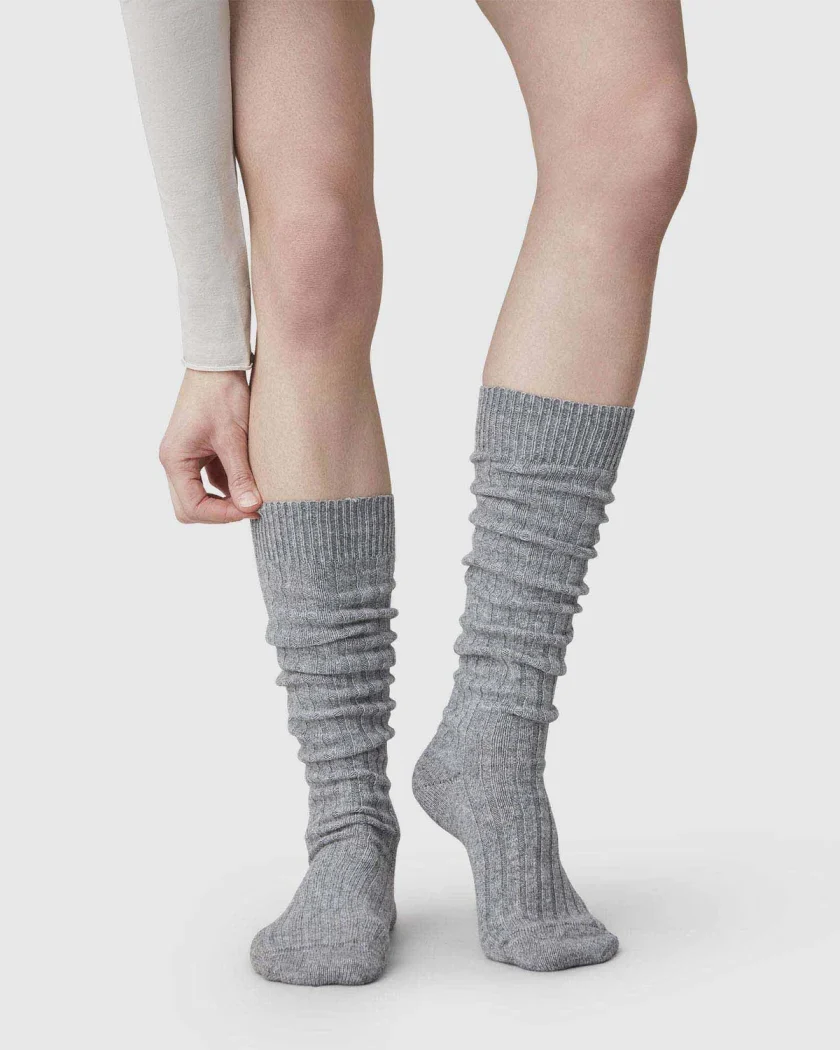 Bodil Chunky Knee-Highs - Grey - Afbeelding 3