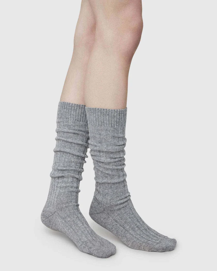 Bodil Chunky Knee-Highs - Grey - Afbeelding 4