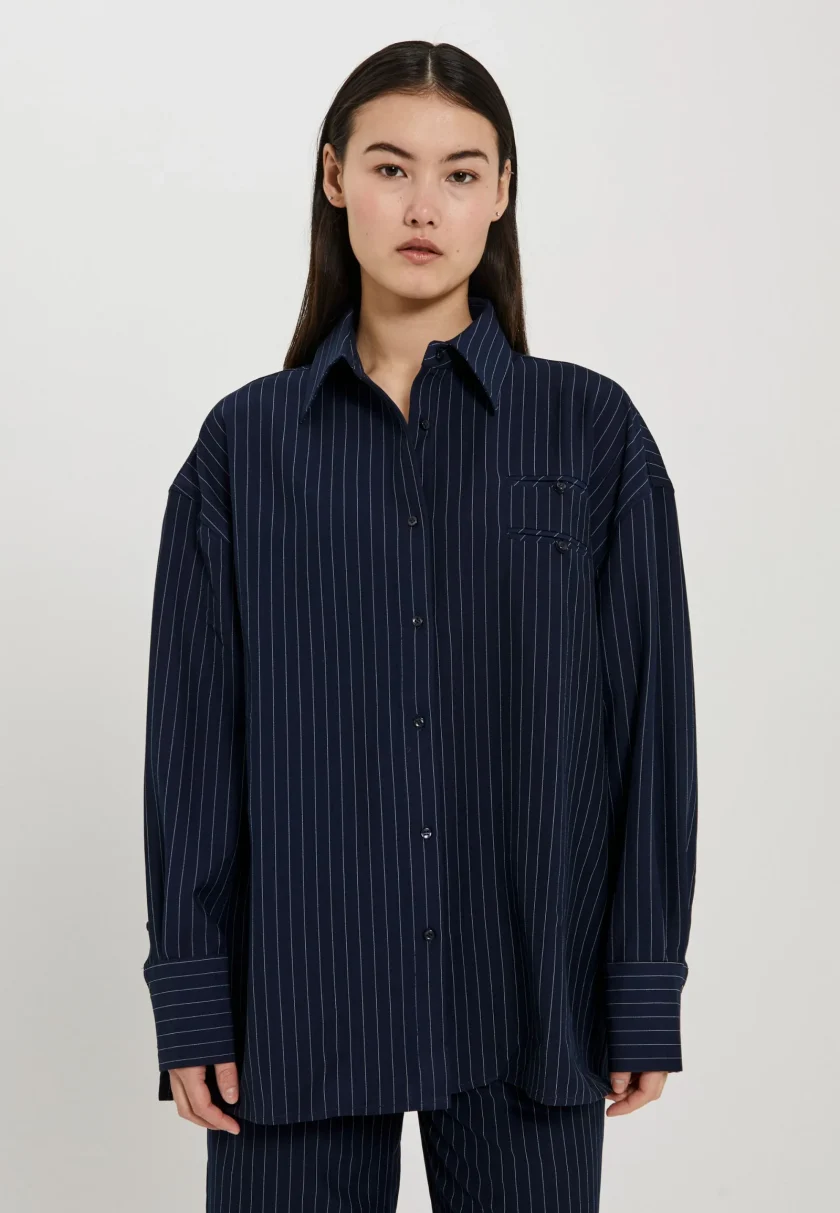 NORR Neo pinstripe shirt