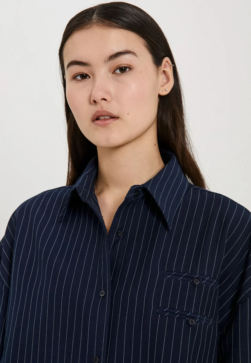 NORR Neo pinstripe shirt - Afbeelding 2