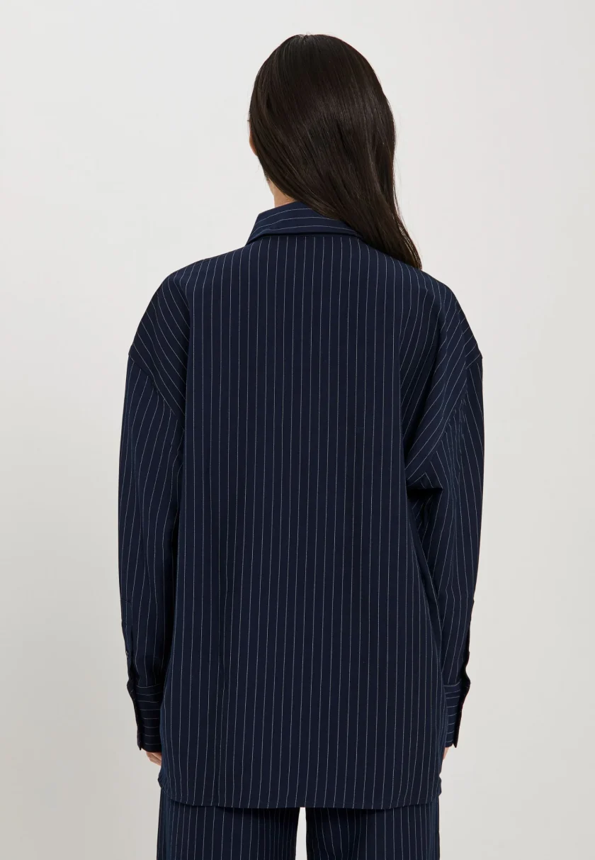 NORR Neo pinstripe shirt - Afbeelding 3