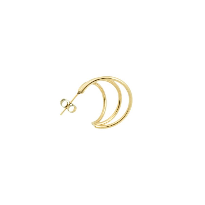 Bandhu - Wire earrings - Gold - Afbeelding 3