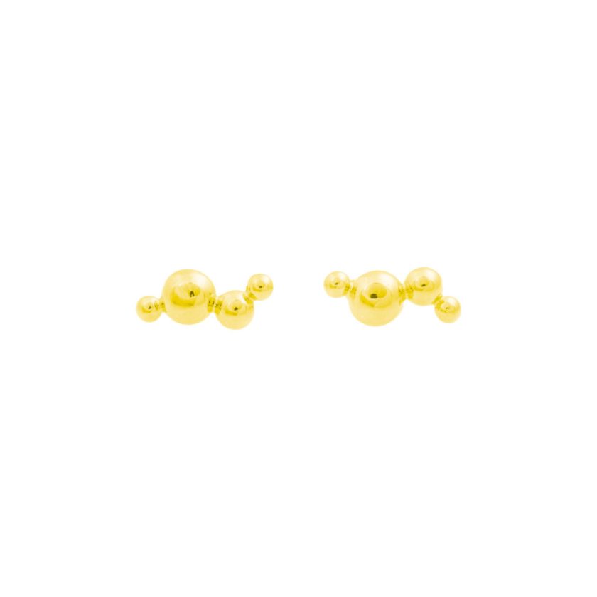 Bandhu - Dot Pin Earrings - Gold - Afbeelding 3