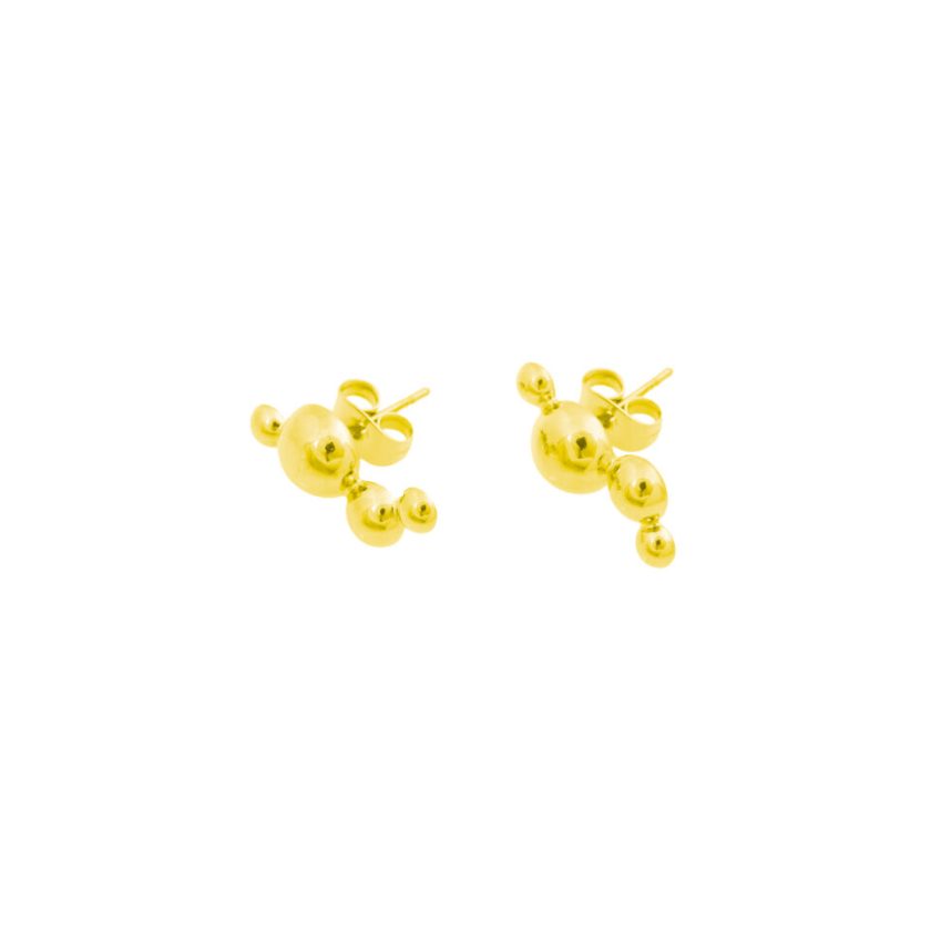 Bandhu - Dot Pin Earrings - Gold - Afbeelding 4