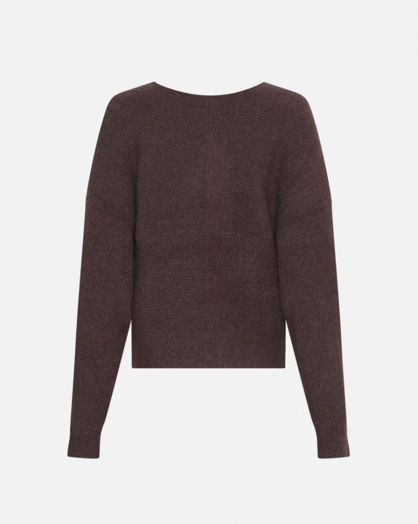 MSCHZinelle Hope Wrap Pullover Raisin - Afbeelding 2