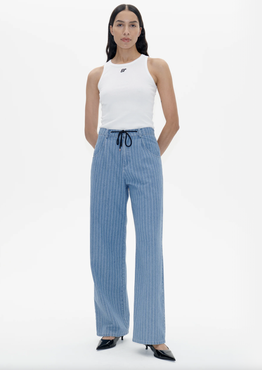 BP Nanny - Pinstripe denim - Blue